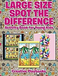 Large Size Spot the Difference Activity Book for Young Kids (Paperback)