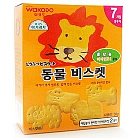 와코도 아기과자 동물비스켓