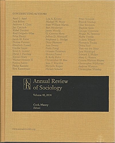 Annual Review of Sociology 2014 (Hardcover)
