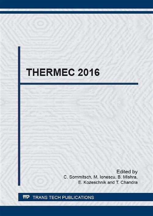 Thermec 2016 (Paperback)