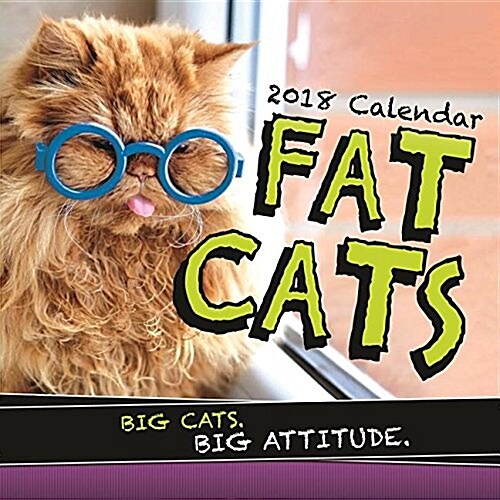 2018 Fat Cats Wall Calendar (Wall)