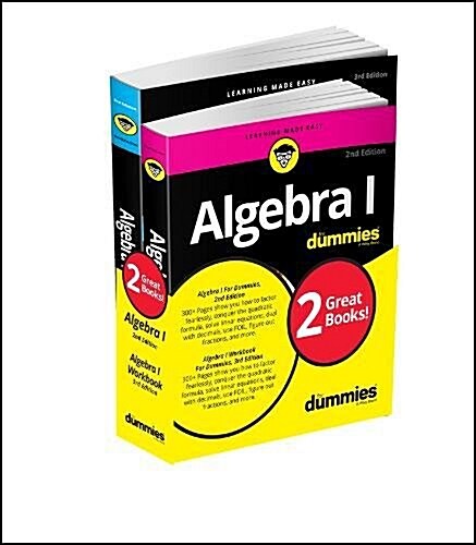 Algebra I for Dummies Book + Workbook Bundle (Paperback, 3)