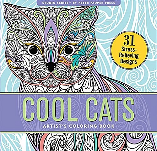 Cool Cats Adult Coloring Book (31 Stress-Relieving Designs) (Other)