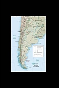 A Map of the South American Nation, Argentina: Blank 150 Page Lined Journal for Your Thoughts, Ideas, and Inspiration (Paperback)