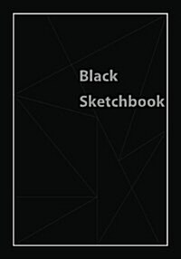 Black Sketchbook: All Black Pages Sketchbook (Notebook) 7X10 (Paperback)
