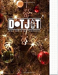 Dot Jot Dot Grid Notebook: Christmas Tree Design, 50 Pages, 8.5 X 11 (Journal, Diary) (Dotted Graph Paper) (Paperback)