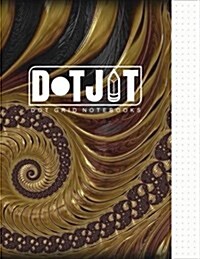 Dot Jot Dot Grid Notebook: Fractals Design, 50 Pages, 8.5 X 11 (Journal, Diary) (Dotted Graph Paper) (Paperback)