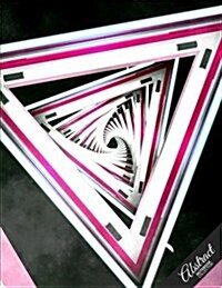 Abstract Notebook Collection: Triangle Design, Journal/Diary, Wide Ruled, 100 Pages, 8.5 X 11 (Paperback)