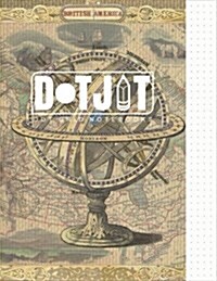 Dot Jot Dot Grid Notebook: Vintage Map Design, 50 Pages, 8.5 X 11 (Journal, Diary) (Dotted Graph Paper) (Paperback)