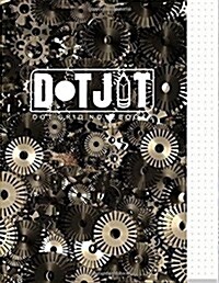Dot Jot Dot Grid Notebook: Gears Design, 50 Pages, 8.5 X 11 (Journal, Diary) (Dotted Graph Paper) (Paperback)