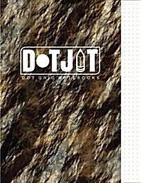 Dot Jot Dot Grid Notebook: Rock Texture Design, 50 Pages, 8.5 X 11 (Journal, Diary) (Dotted Graph Paper) (Paperback)