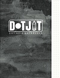 Dot Jot Dot Grid Notebook: Watercolour Design, 50 Pages, 8.5 X 11 (Journal, Diary) (Dotted Graph Paper) (Paperback)