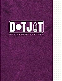 Dot Jot Dot Grid Notebook: Purple Velvet Design, 50 Pages, 8.5 X 11 (Journal, Diary) (Dotted Graph Paper) (Paperback)