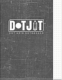 Dot Jot Dot Grid Notebook: Chalk Design, 50 Pages, 8.5 X 11 (Journal, Diary) (Dotted Graph Paper) (Paperback)