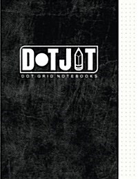 Dot Jot Dot Grid Notebook: Dark Leather Design, 50 Pages, 8.5 X 11 (Journal, Diary) (Dotted Graph Paper) (Paperback)