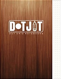Dot Jot Dot Grid Notebook: Fresno Wood Design, 50 Pages, 8.5 X 11 (Journal, Diary) (Dotted Graph Paper) (Paperback)
