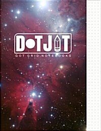 Dot Jot Dot Grid Notebook: Nebula Space Design, 50 Pages, 8.5 X 11 (Journal, Diary) (Dotted Graph Paper) (Paperback)