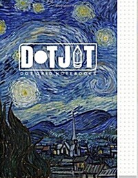 Dot Jot Dot Grid Notebook: Van Gogh Starry Night Design, 50 Pages, 8.5 X 11 (Journal, Diary) (Dotted Graph Paper) (Paperback)