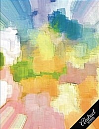 Abstract Notebook Collection: Pastel Design, Journal/Diary, Wide Ruled, 100 Pages, 8.5 X 11 (Paperback)