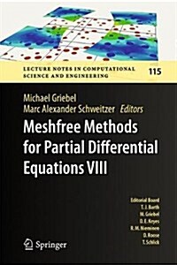 Meshfree Methods for Partial Differential Equations VIII (Hardcover, 2017)