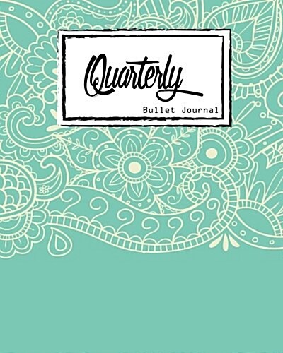 Bullet Journal: Dot Grid, Light Blue Mandala Cover Notebook, 8 X 10, 90 Page: Inspiring Your Ideas and Tips for Hand Lettering Your Ow (Paperback)