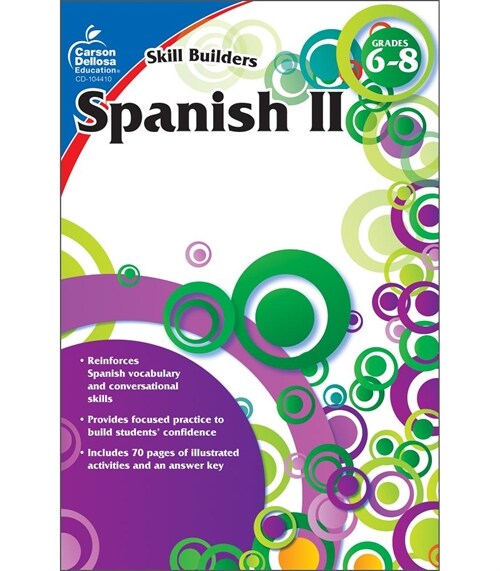 Spanish II, Grades 6 - 8 (Skill Builders), Grades 6 - 8 (Paperback)