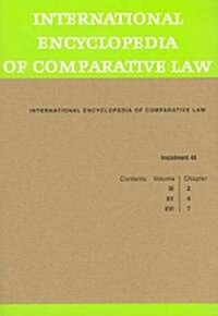 International Encyclopedia of Comparative Law, Instalment 40 (Paperback)