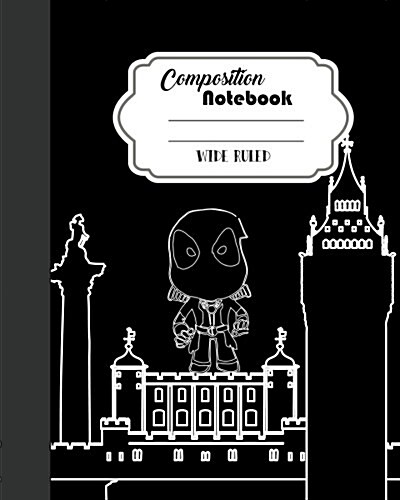 Composition Notebook Ninja Cover Wild Ruled Paper School Workbook: 80x10 Inch,120 Page,60 Sheet (Paperback)