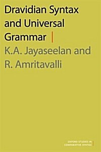 Dravidian Syntax and Universal Grammar (Hardcover)