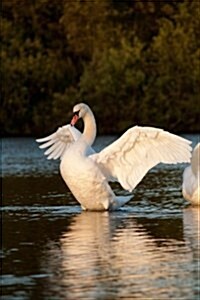 Beautiful Swan Spreading Her Wings to Fly Journal: 150 Page Lined Notebook/Diary (Paperback)