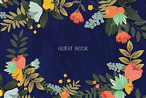 Guest Book: Modern Floral Edition (Hardcover)