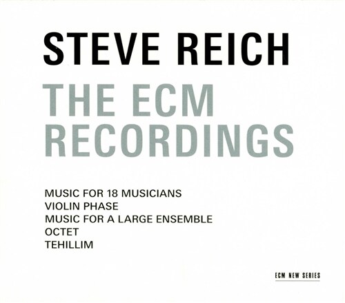 [수입] 스티브 라이히 : The ECM Recordings [3CD]
