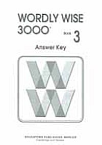[중고] Wordly Wise 3000 : Book 3 Answer Key (Paperback, 2nd Edition )