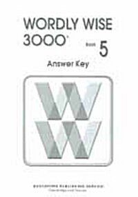 [중고] Wordly Wise 3000 : Book 5 Answer Key (Paperback, 2nd Edition )