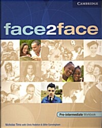 [중고] face2face Pre-intermediate Workbook with Key (Paperback)