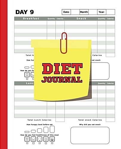 Diet Journal: Food Journal - 60 Days Challenge for Weight Loss(120 Pages) - 7.25x9.25 - Plan Your Way Back to Health - Vol.2: Diet J (Paperback)