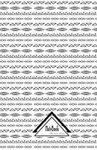Notebook Journal Dot-Grid, Graph, Lined, No Lined: Abstract Triangle Aztec Hipster Tribal Black White: Small Pocket Notebook Journal Diary, 120 Pages, (Paperback)