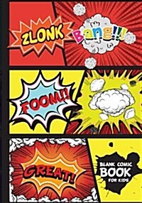 Comic Books for Kids: 7 by 10 Over 100 Page - Blank Comic Book 5 Panel Stagger Jagged - Drawing Your Own Comic Book Journal Notebook (Blank (Paperback)