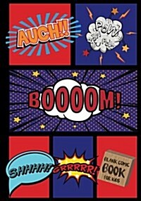 Blank Comic Book: 7 by 10 Over 100 Pages - 6 Panel Jagged Comic Template - Drawing Your Own Comic Book Journal Notebook (Blank Comic Boo (Paperback)