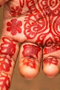 Close Up of Red Henna on a Hand: Blank 150 Page Lined Journal for Your Thoughts, Ideas, and Inspiration (Paperback)