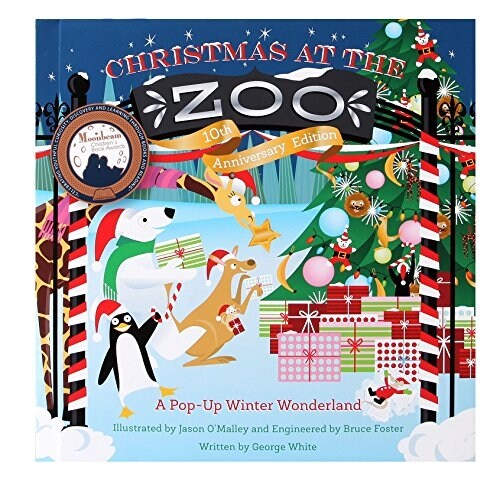 Christmas at the Zoo 10th Anniversary Edition: A Pop-Up Winter Wonderland (Hardcover, 10, Anniversary)