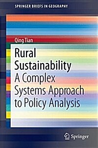 Rural Sustainability: A Complex Systems Approach to Policy Analysis (Paperback, 2017)