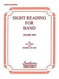 Sight Reading for Band, Book 2: BB Tenor Saxophone (Paperback)