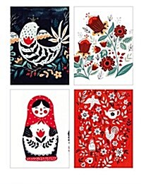 Folk Art Russian Doll Boxed Notecards (Cards)
