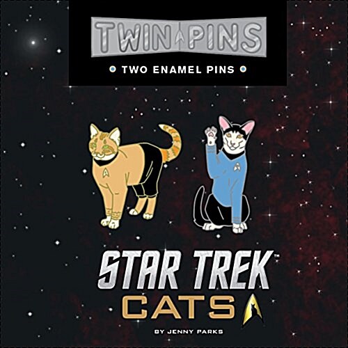 Star Trek Cats Twin Pins: Two Enamel Pins (Other)