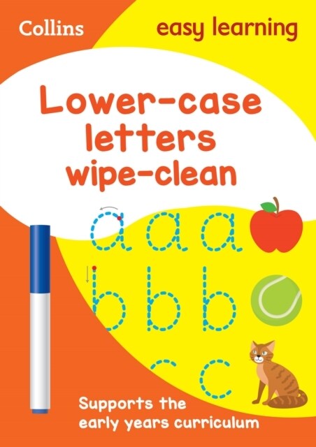 Lower Case Letters Age 3-5 Wipe Clean Activity Book : Ideal for Home Learning (Paperback)