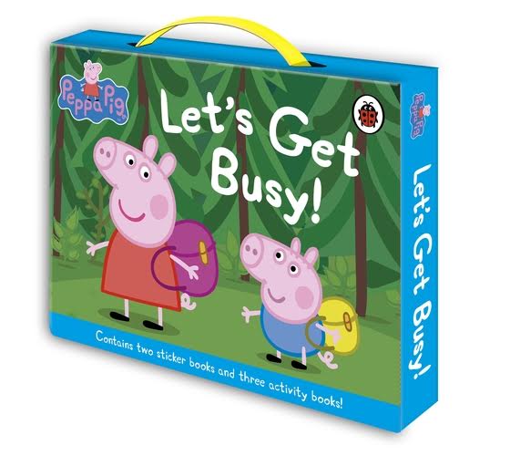 Peppa Pig Lets Get Busy Carry Case (5 Paperback + Carry Case)