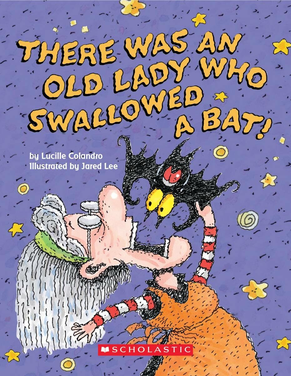 There Was an Old Lady Who Swallowed a Bat! (Board Book) (Board Books)