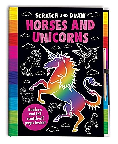 Scratch and Draw Horses and Unicorns (Hardcover)