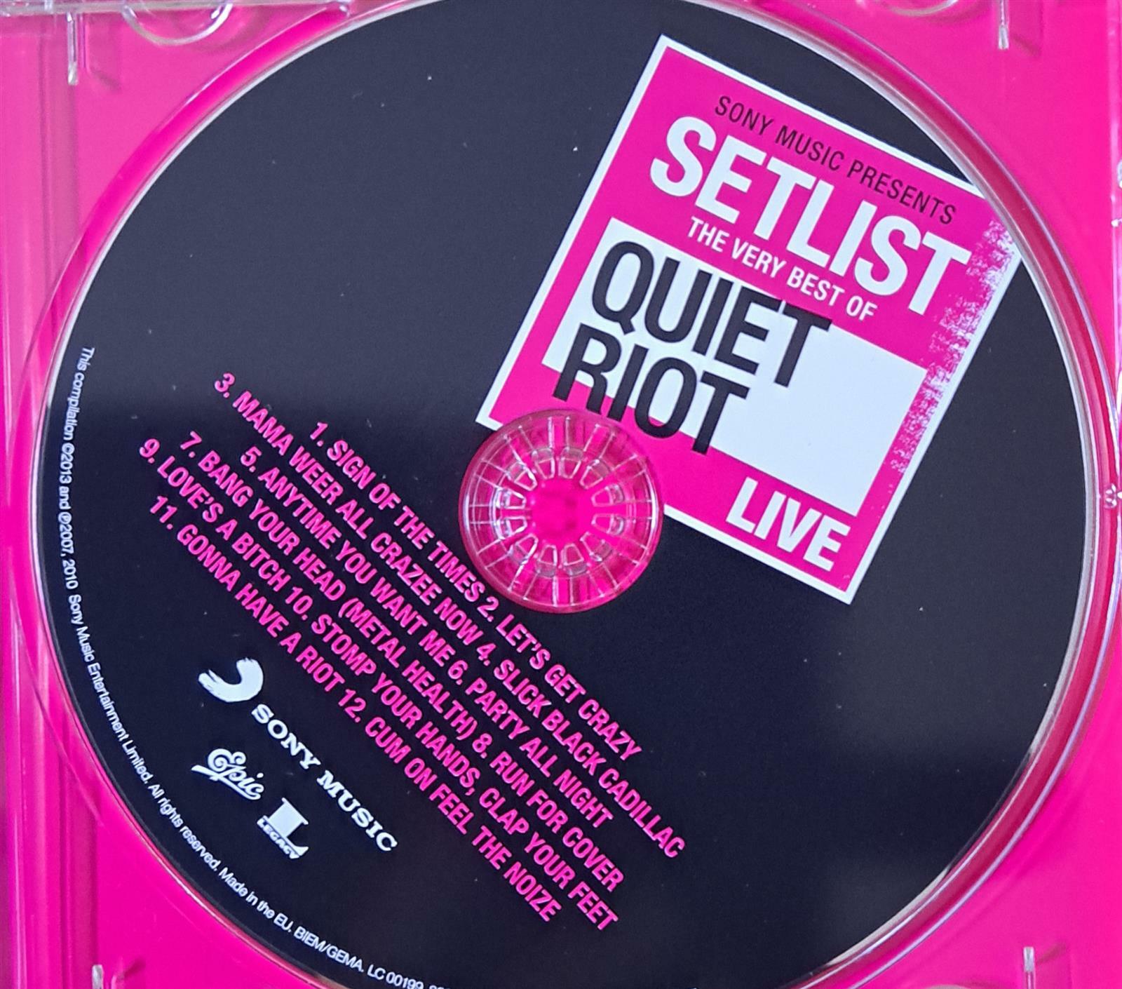 알라딘: [중고] 콰이어트 라이엇 (Quiet Riot)/ Setlist: The Very Best Of Quiet Riot LIVE